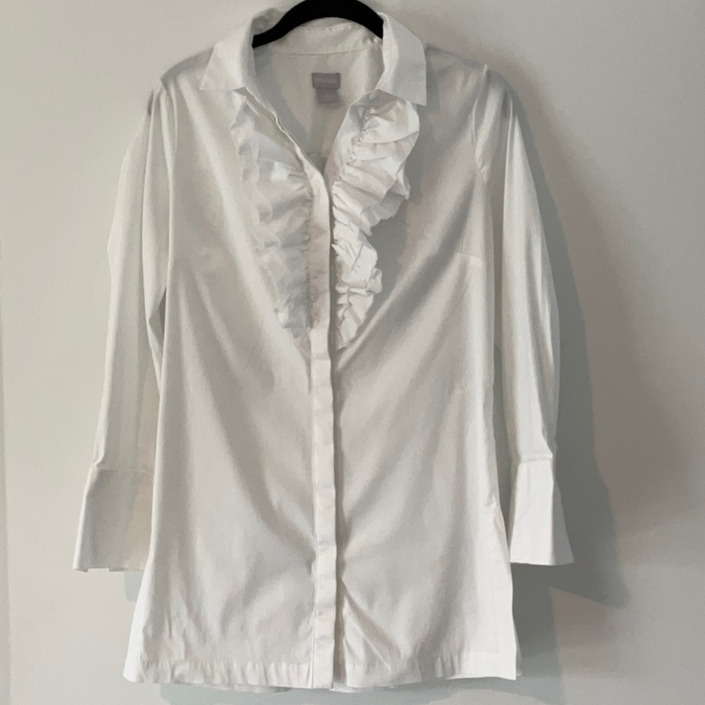 Chico’s Ruffled Top - Chico’s Size 0